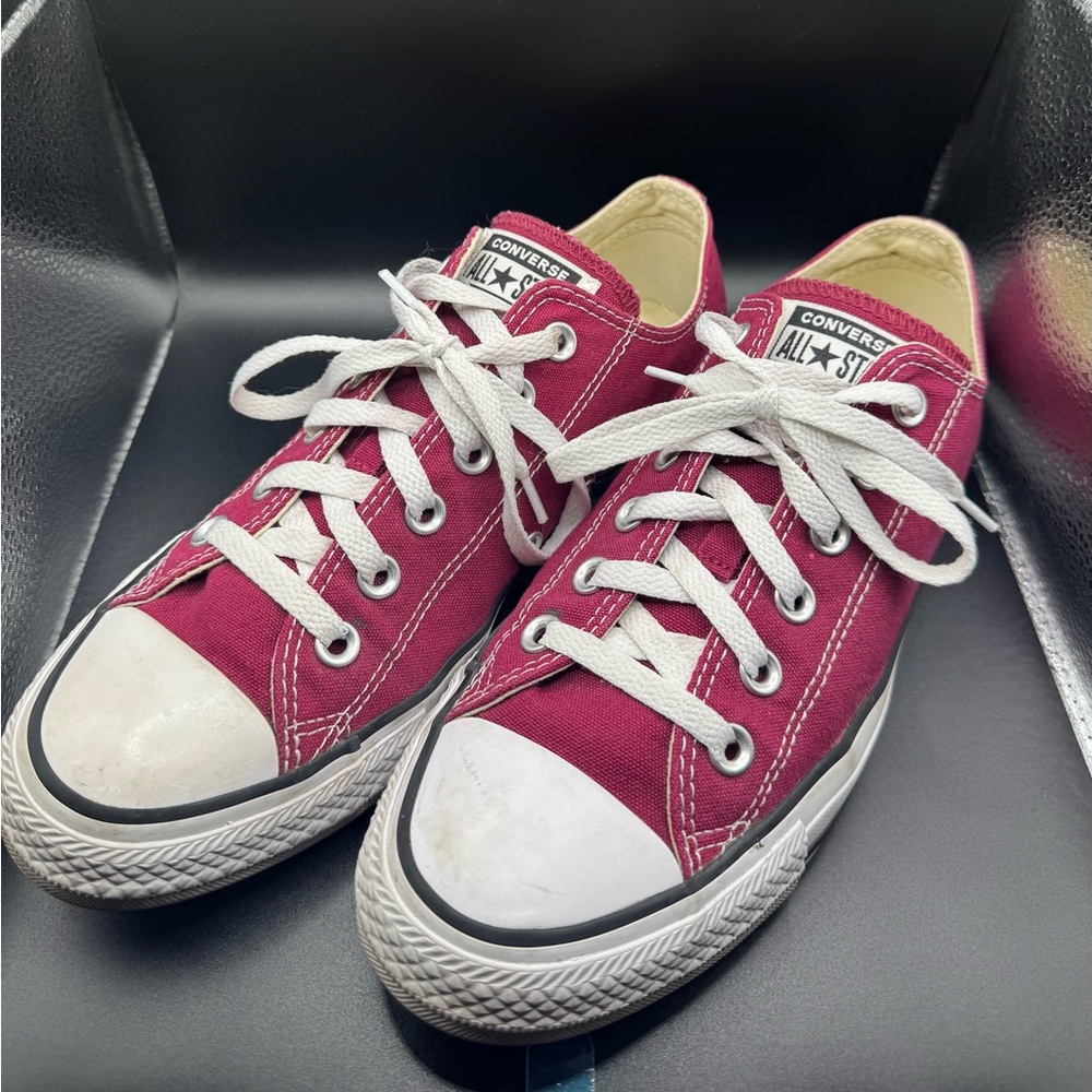 Converse All Star Low Top Sneakers – Burgundy Canvas – Women’s